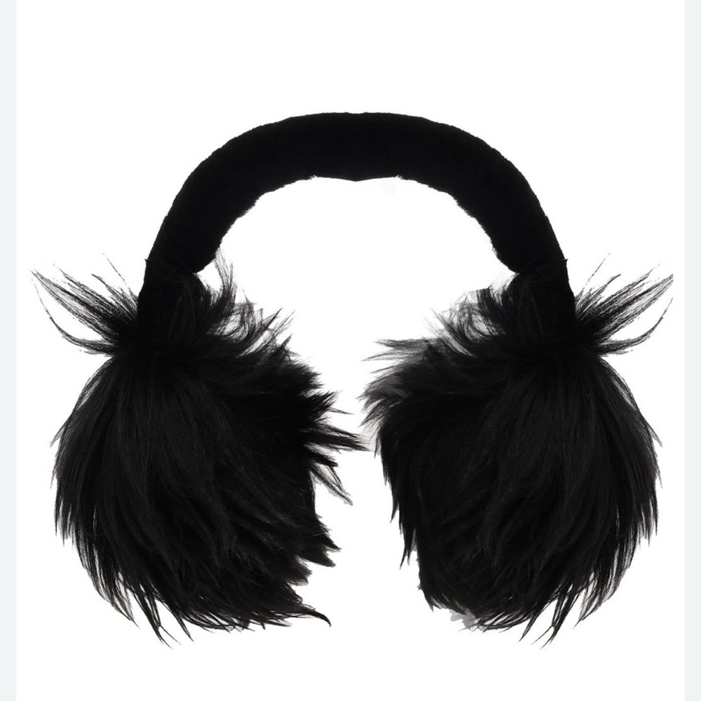 Burberry Black Fur Earmuffs